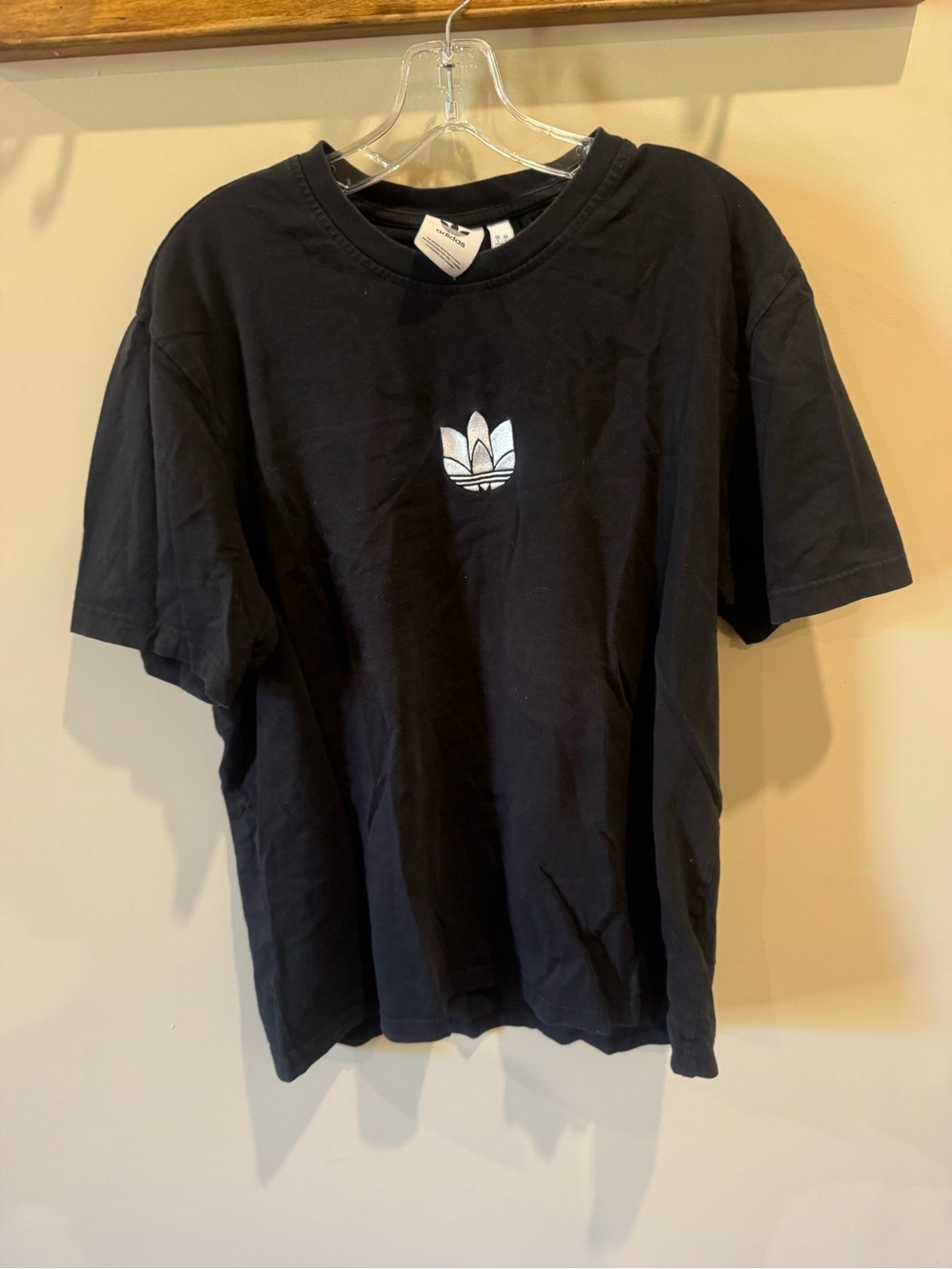 Adidas Black Trefoil Logo Tee